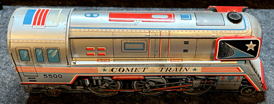 VINTAGE TINPLATE COMET TRAIN 5500 REIBUNGSSPIELZEUG DAIYA JAPAN GUTER GEBRAUCHTER ZUSTAND