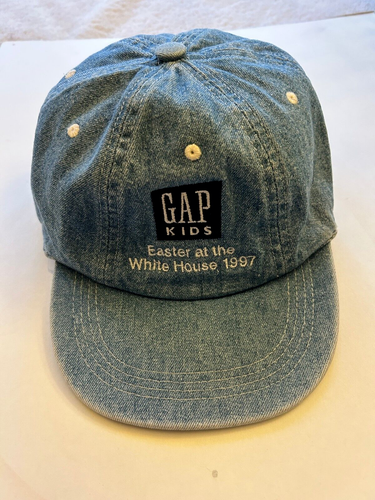 The White House 1997 Most Rare Easter Collectible Cap Large Denim From Clinton