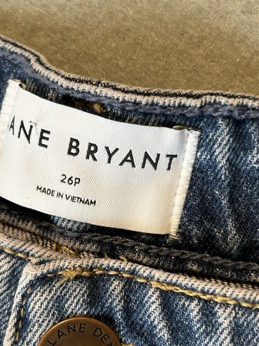 Lane Bryant Jeans Damen Signature Fit Mid-Rise Wide Leg Größe 26 P Neu mit Etikett - Bild 4 von 12
