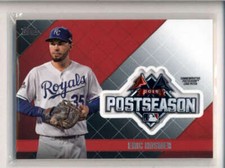 ERIC HOSMER 2018 TOPPS UPDATE SERIES 2015 POSTSEASON LOGO PATCH AK5206