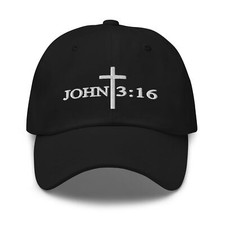John 3:16 Christian Bible Verse Classic Hat (10 Colors)