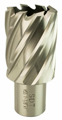 Steel Dragon Tools  1-1/8'' x 1'' HSS Annular Cutter with 3/4'' Weldon Shank