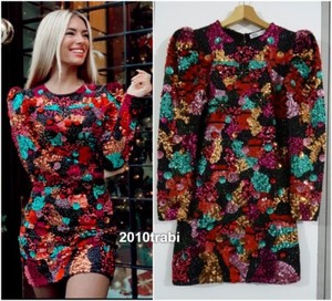 zara embroidered mini dress