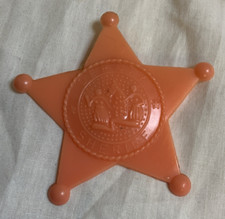 Vintage Sheriff Deputy Badge Plastic Children s Toy Hong Kong