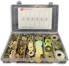 310 Piece Grade 8 USS Extra Thick Heavy Duty Flat Washer Assortment Kit  6 Sizes