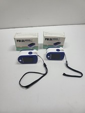 Lote de 2 Oxímetros de Pulso de Dedo Pulso de Dedo Buey Frecuencia Cardíaca y Oxígeno Sat