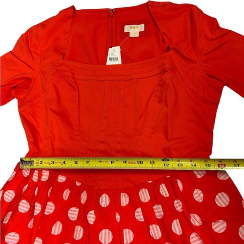 Mini Vestido Anthropologie l Nuevo con Etiquetas Maeve Manga Corta Cuello Cuadrado Grande - Imagen 6 de 10