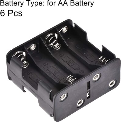 Batteriekasten Aufbewahrungsbox 8 Steckplätze x 1,5V 2-adrig Blei DIY für 8 x AA Batterie