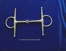 Corkscrew Snaffle Bit.  5 " Full cheek ,Used, Stainless steel.