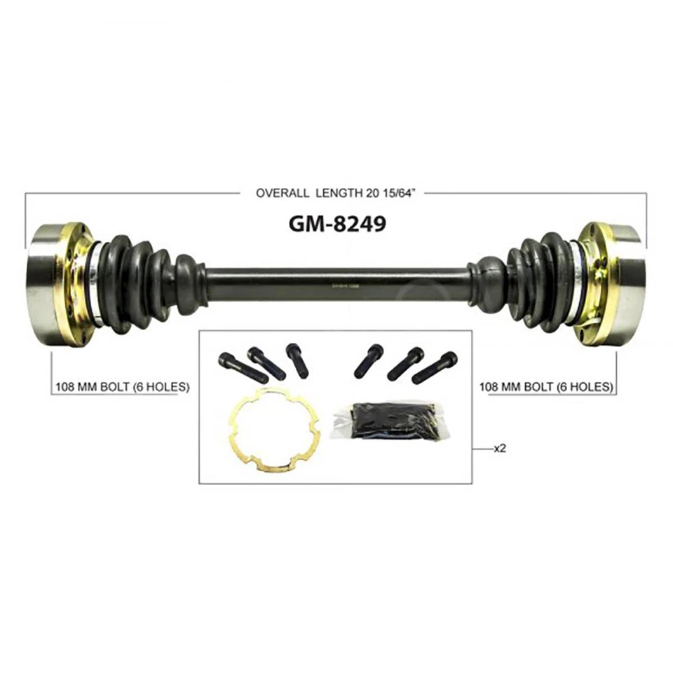 Conjunto de eje trasero CV Joint CV para Pontiac GTO 2006 2005 TrakMotive Foto 4 de 4