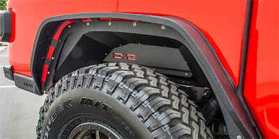DV8 Offroad For Jeep Gladiator Rear Inner Fenders For 20-Pres Gladiator Black