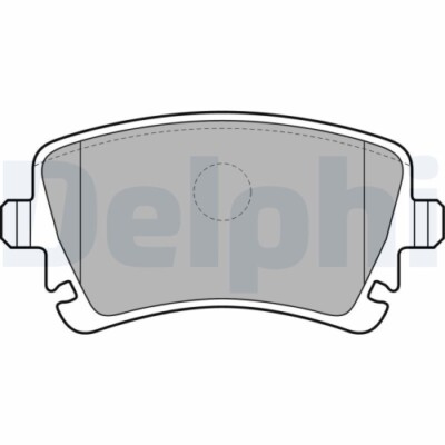 1x Bremsbelagsatz, Scheibenbremse DELPHI LP1920 passend für AUDI VW BENTLEY