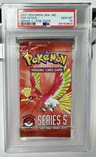 2007 Pokemon Pop Series 5 Booster Pack English PSA 10 GEM - Foil Pack