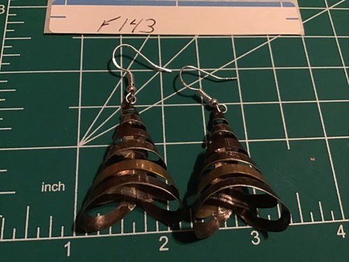 Vintage Signed Sterling Silver Dynamic Earrings