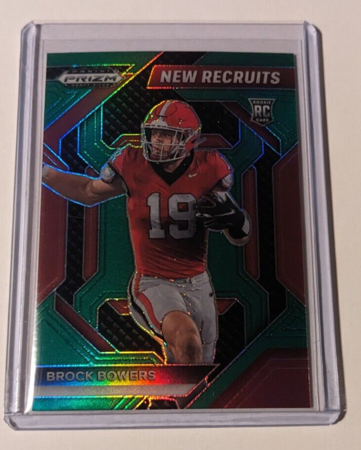 2024 Prizm Draft Picks -Brock Bowers. New Recruits. Green Prizm #NR-BBS