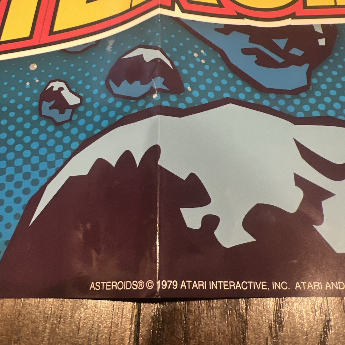 RARE Copyright 1979 Throwback Atari Asteroids Video Game Poster 18