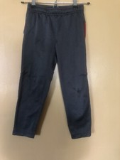 Old Navy Boys Sweatpants S Grey Burgundy Elastic Waist Drawstring Jogger