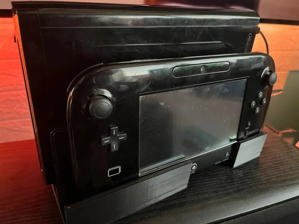Nintendo Wii U All in One Suporte Organizador Central - Suporta Console Gamepad USB HDD - Imagem 4 de 4
