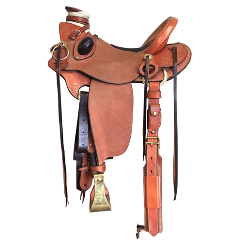 Western Wade Ranch Roping Horse Saddle Roper Tree A Fork Work