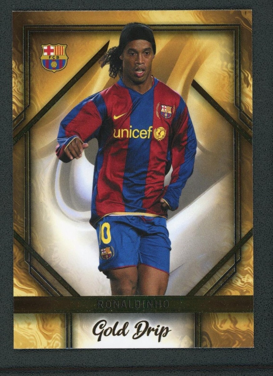 Carte Ronaldinho FC Barcelona - Topps Total Football - Limited 12/50 - Scellée