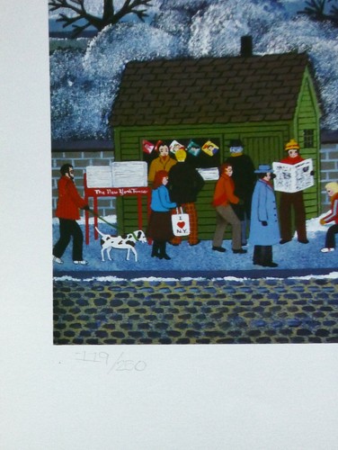 Jane Wooster Scott New York, New York Hand signed Limited Edition Lithograph art - Picture 4 of 4