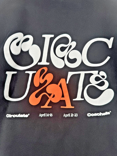 Size L - Circulate Coachella 2023 Audio Visual Pullover Hoodie Sweatshirt Black - Picture 5 of 7
