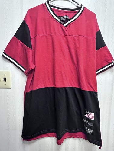 Brooklyn Xpress Clothing Company Red BLK Sleeve Shirt SIZE 3XL - Picture 7 of 8
