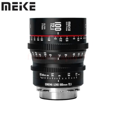Meike 100mm T2.1 Super 35 Prime Manual Focus Cinema Lens for Canon EF/PL Mount