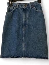 Vintage Gitano Express High Waisted Denim Skirt Medium Wash Pencil 5/6 Fits 23