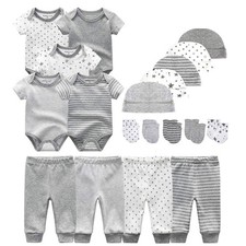 Unisex Baby Layette Essentials Giftset Clothing Set 19-Piece For Newborn Baby