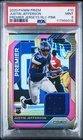 2020 PANINI PRIZM PREMIER JERSEYS RELICS PINK #10 JUSTIN JEFFERSON ROOKIE PSA 9