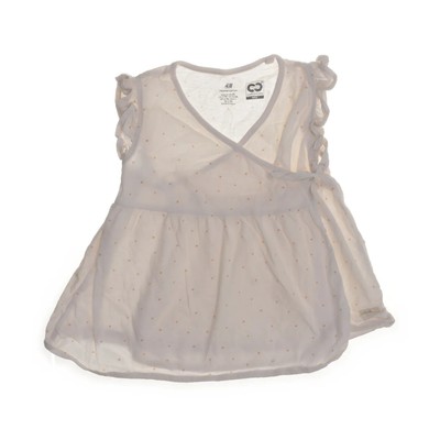 H&M, Wickelkleid, Größe: 74, Weiß/Mehrfarbig, Gepunktet, Mädchen #VhU