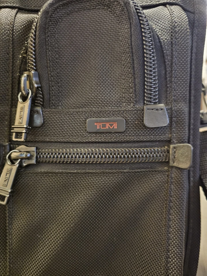 "Maletín para computadora portátil Tumi T-Pass 26516DH negro nailon bolso de hombro 16""" Foto 3 de 4