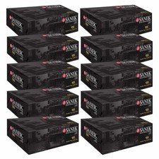 Sanek  Nitrile Gloves Power Free Lg Black - Case Pack of 10 Boxes of 100 Gloves