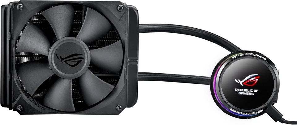 Asus ROG Ryuo 120 CPU Cooler with OLED Display and Aura Sync - Black - Image 3 of 4