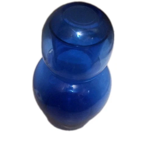 Blue Glass Tumble Up Set
