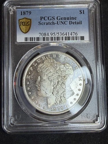 1879 P Morgan Silver Dollar PCGS Genuine - UNC Details (95 - Scratch)
