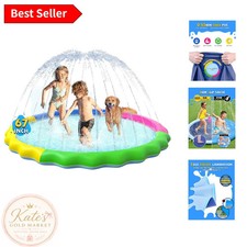 Fun 67-Inch Non-Slip Splash Pad for Children Pets - Backyard Water Party