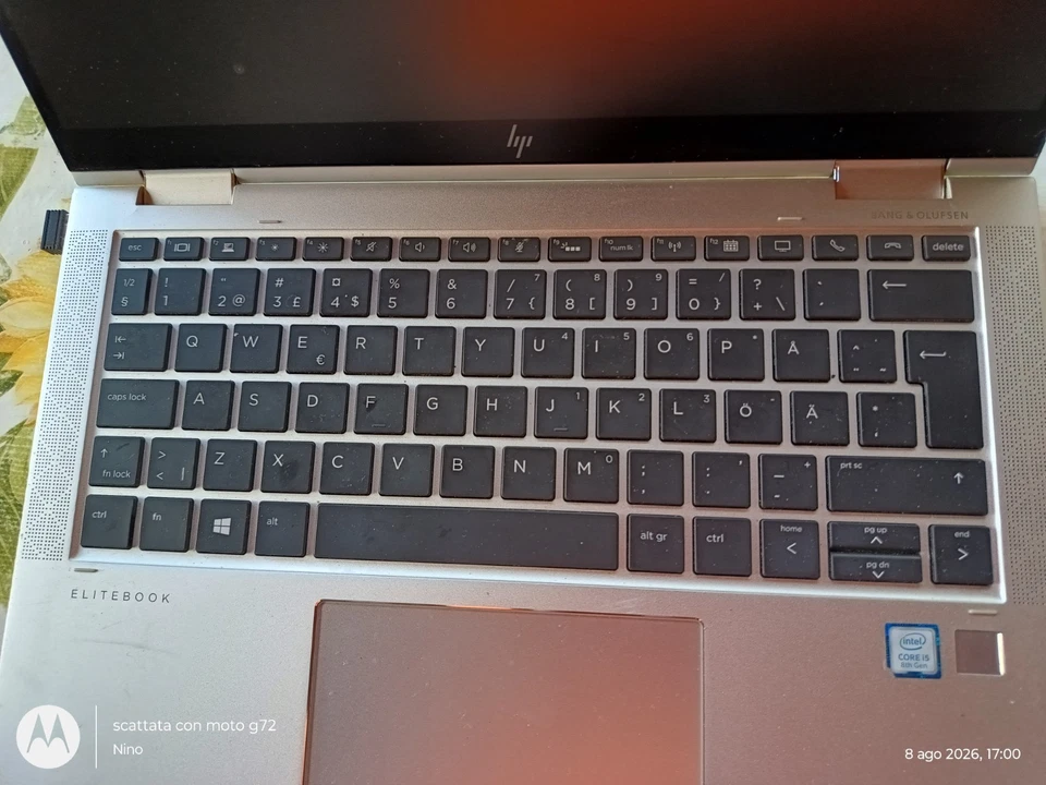 HP EliteBook X360 1030 G3 · i5-8265U · 8GB · 120GB, foto 1 di 5