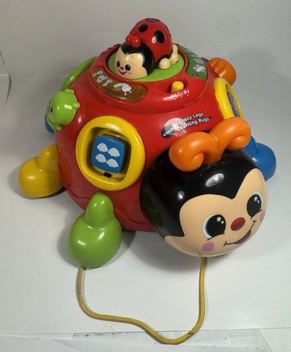 Vintage VTech Crazy Legs Learning Bugs Ladybug Toy , With Educational Singing