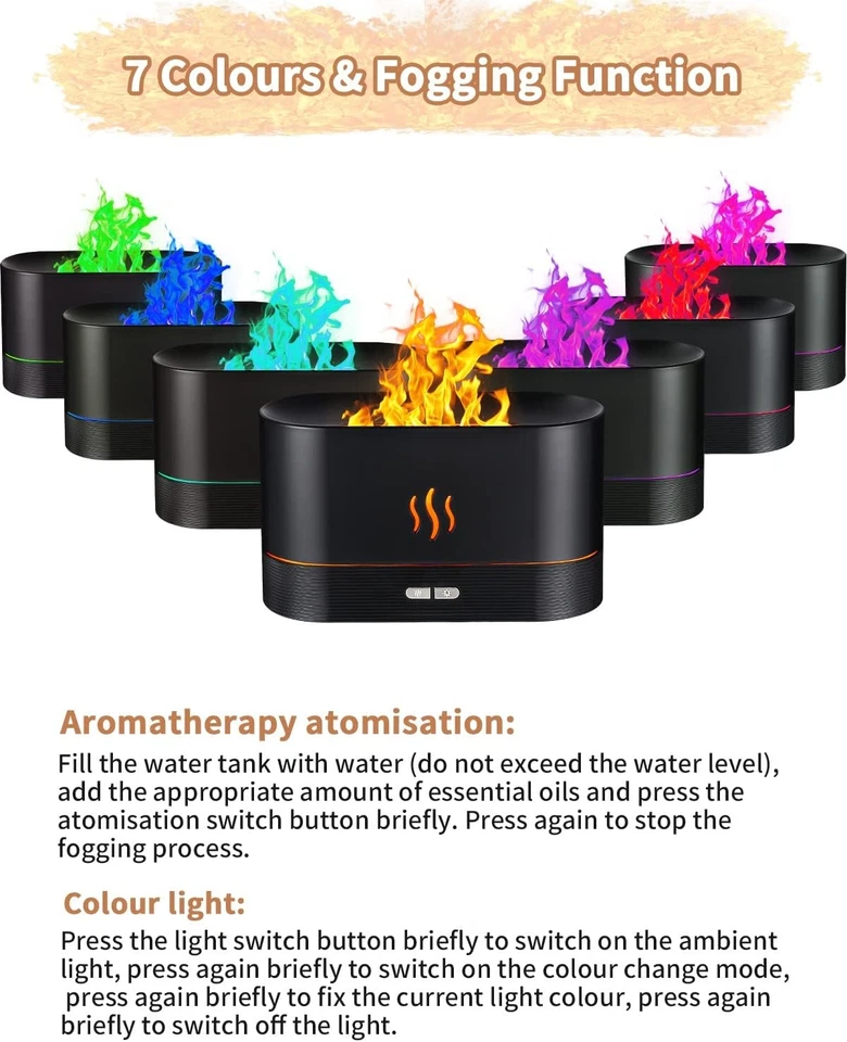 180ML Aroma Diffuser Luftbefeuchter Diffusor für ätherische Öle für zu Hause - Bild 2 von 4