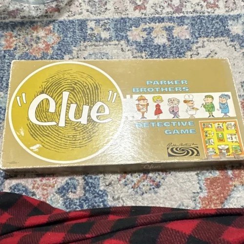 Parker Brothers Clue Detective Vintage Board Game 1950 for 3+ Players Ages 8+