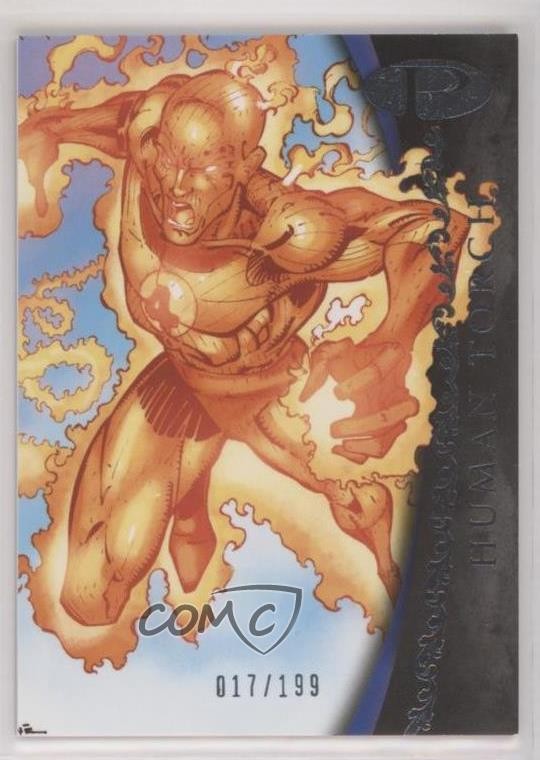 2012 Upper Deck Marvel Premier 17/199 Human Torch #4 0nr3