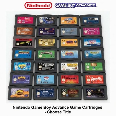 Genuine Nintendo GBA Game Cartridges   Region Free   Choose Title   Tested