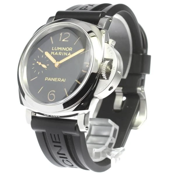 Panerai — Officine Panerai Luminor Marina 1950 PAM00422 47mm SS Black Dial Watch #C2802
