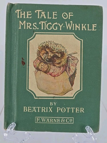 The Tale Of Mrs. Tiggy-Winkle By Beatrix Potter F. Warne & Co 1st Edition RARE