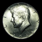1965 Kennedy Half Dollar 40% Silver Coin --- Gem Coin --- #KK248