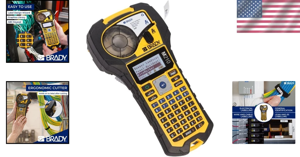 Portable Label Printer with Rubber Bumpers, Multi-Line Print - Image 2 of 4