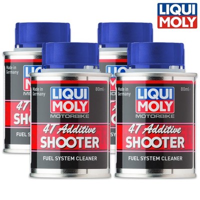 4x Liqui Moly 3824 Motorbike 4T Shooter Motorrad Additiv Kraftstoff 4-Takt 80ml
