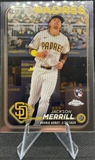 2024 TOPPS CHROME UPDATE SERIES BASE - ROOKIE DEBUT (RC) JACKSON MERRIL - PADRES